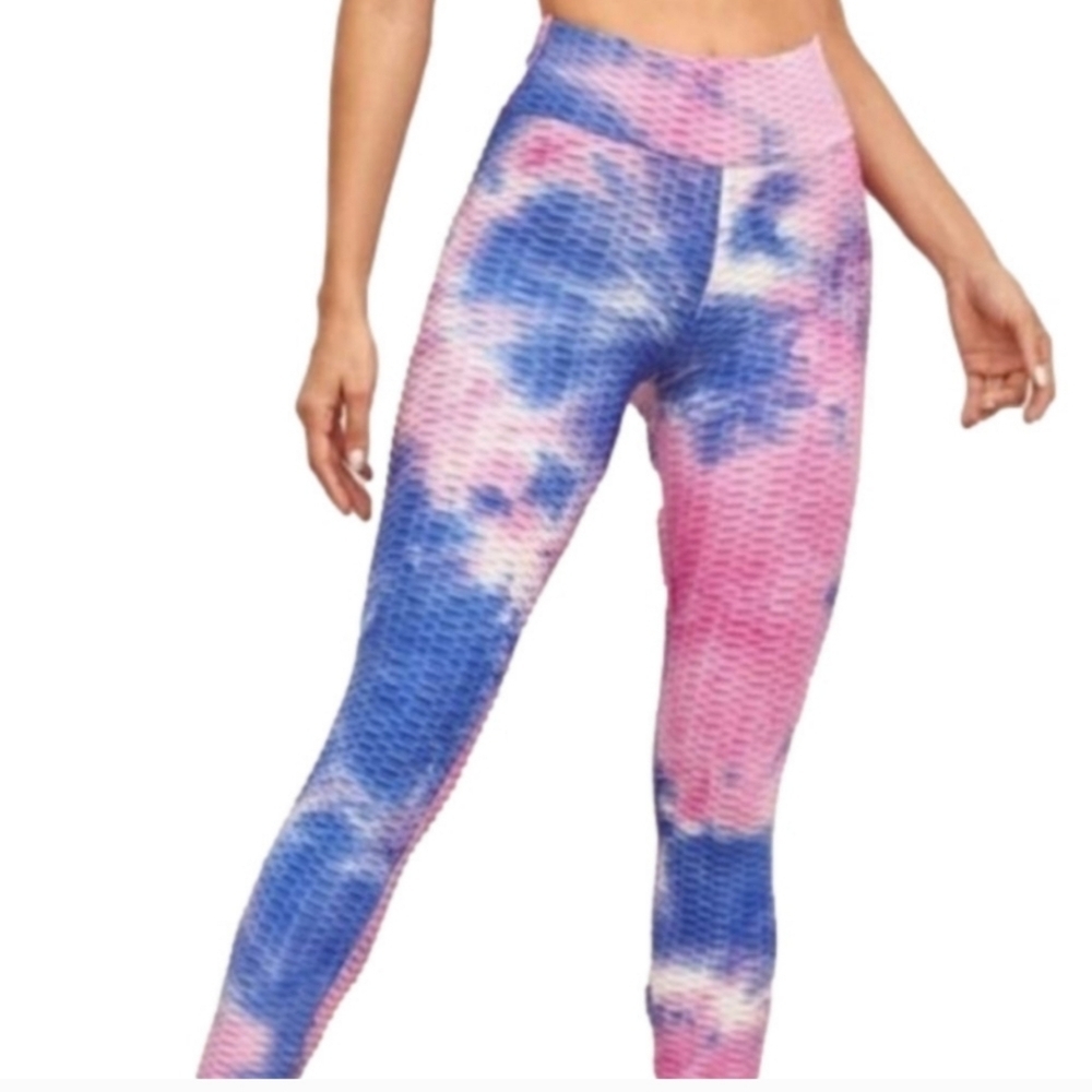 ZENANA Vibrant Tie-Dye Leggings Size S